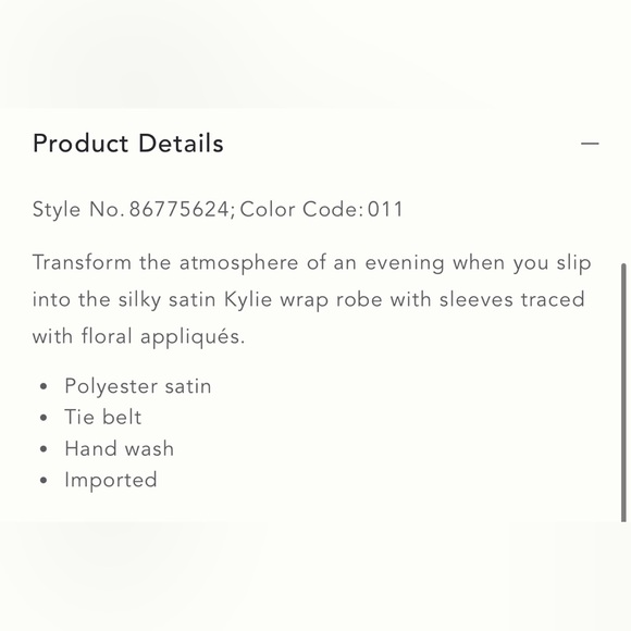 Blue Satin Robe - Picture 7 of 7